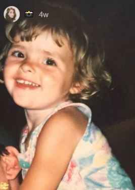 A childhood photo of Olivia Morris