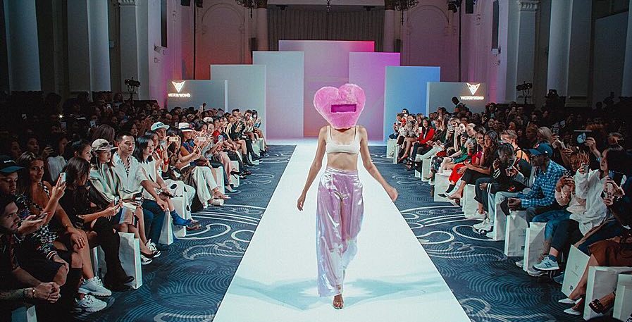 Olivia Morris' ramp walk at the London Fashion Week
