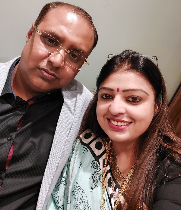 Priyanka Tibrewal and her husband