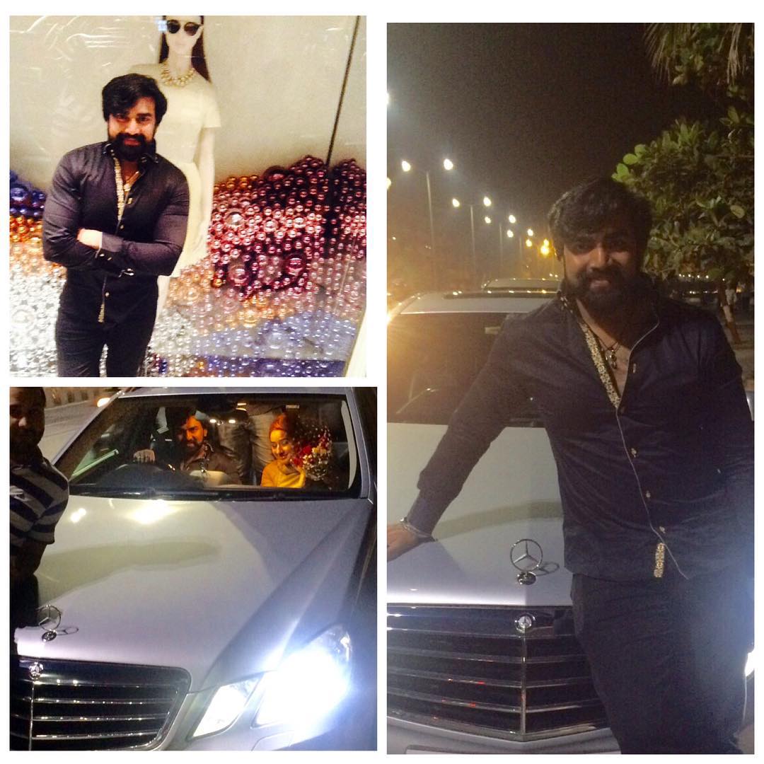 Sandeep Nahar with his car 
