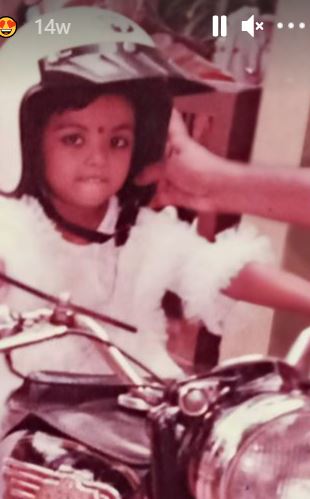 Soorya Menon in childhood