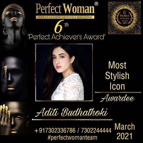 Aditi Budhathoki- Most Stylish Icon by Perfect Woman Magazine