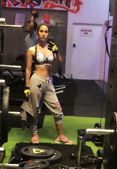 Aditi Rajput inside the gym