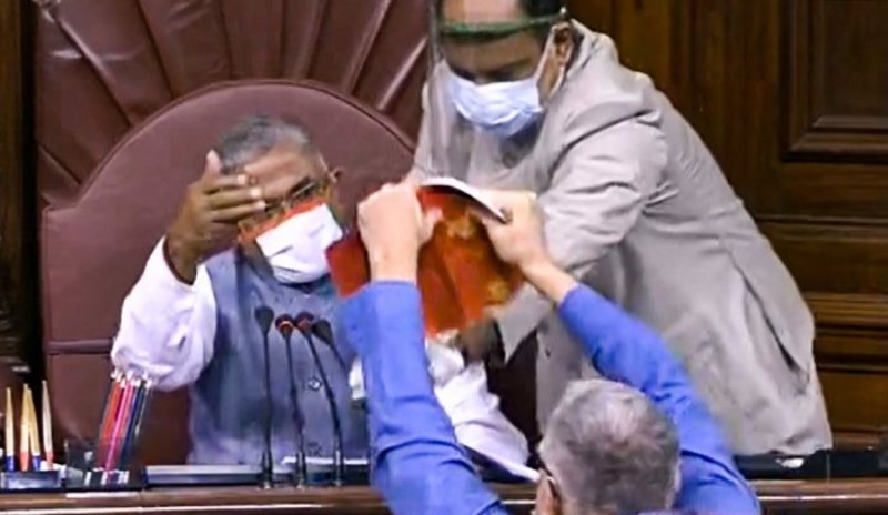 Derek O'Brein trying to tear parliament's rule book