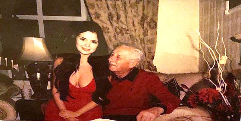 Demi Rose with her father
