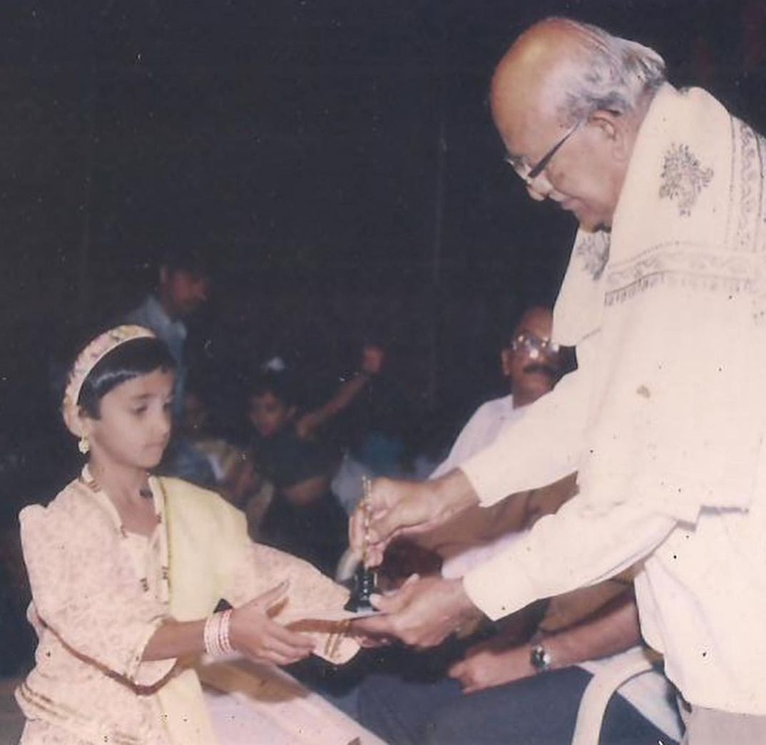 Divya Uruduga in her school days