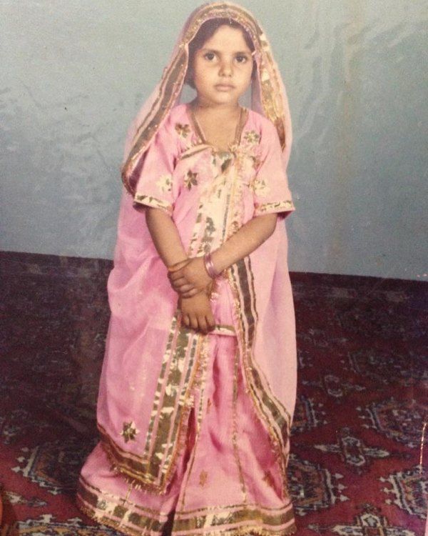 Madhu Sharma in her childhood