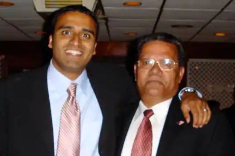 Maju Varghese with his father