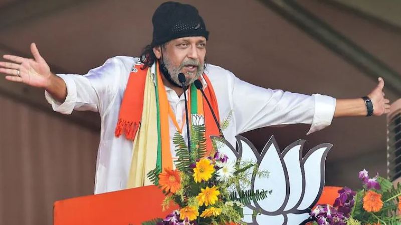 Mithun Chakraborty after joining the BJP