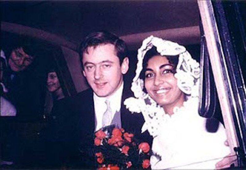 Reita Faria's wedding picture