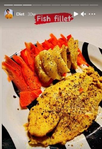 Samarthya Gupta's Instagram status about food