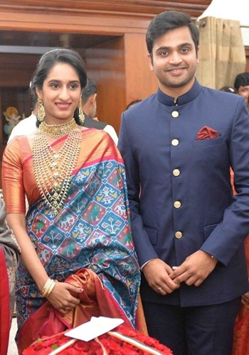 Tanuja Ramana with her husband