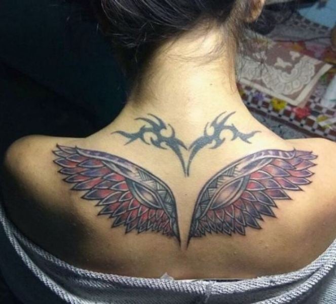 Wings on Aarushi's back