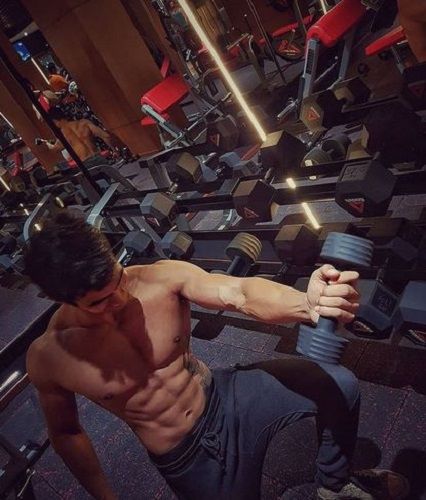 Trevon Dias in the gym