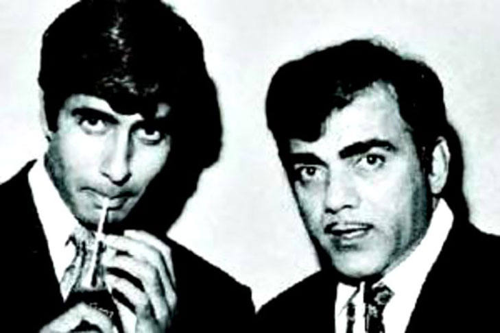 Mehmood with Amitabh Bachchan 