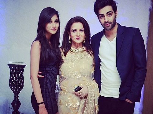Anmol Dhillon with his mother and sister