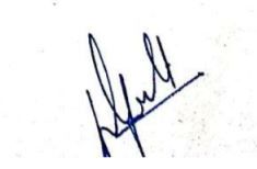 Dilip Walse Patil's signature