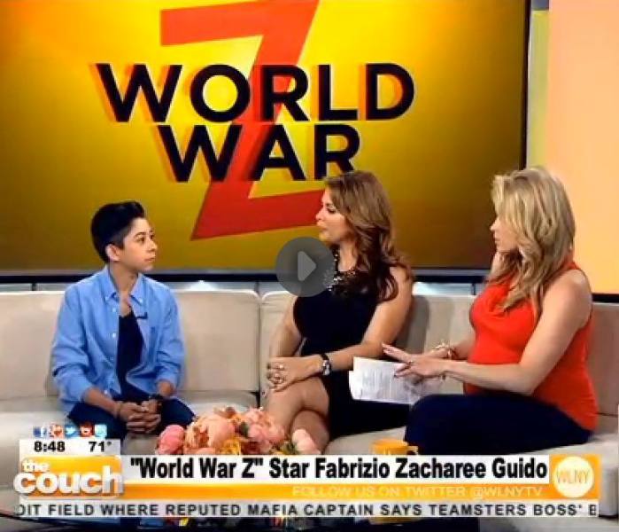 Fabrizio Guido doing a promotional interview for the film World War ZFabrizio Guido doing a promotional interview for the film World War Z