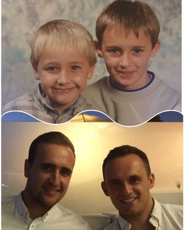 Liam Livingstone with his brother
