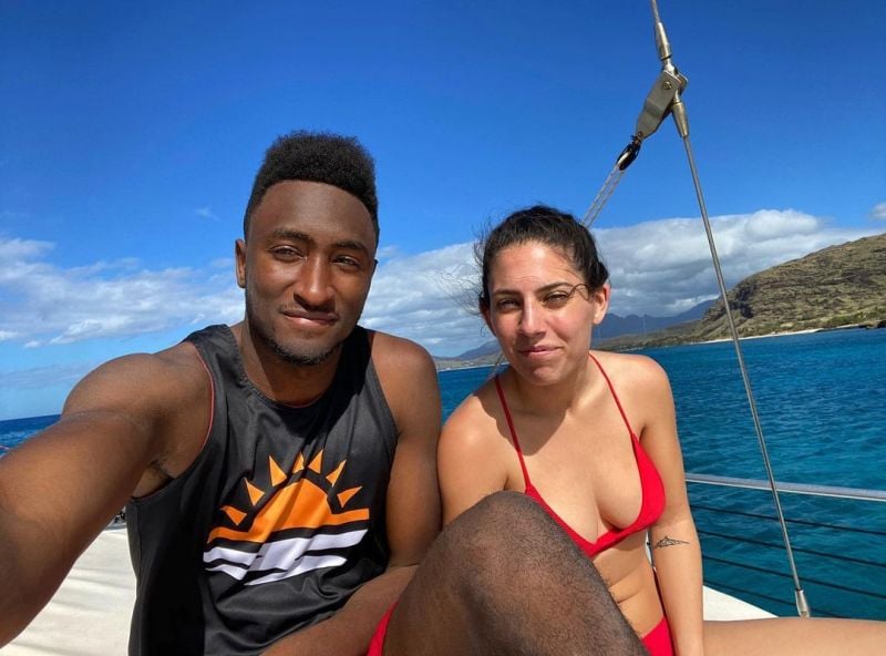 Marques Brownlee with his girlfriend