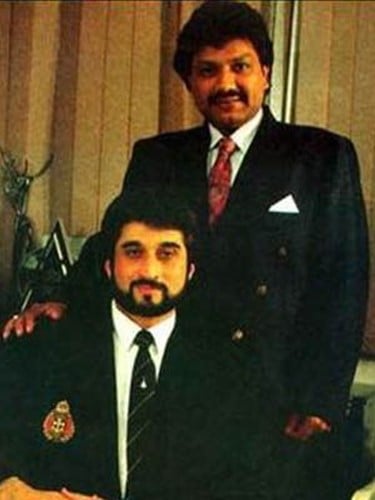 Nadeem Saifi with Shravan Rathod during a shoot