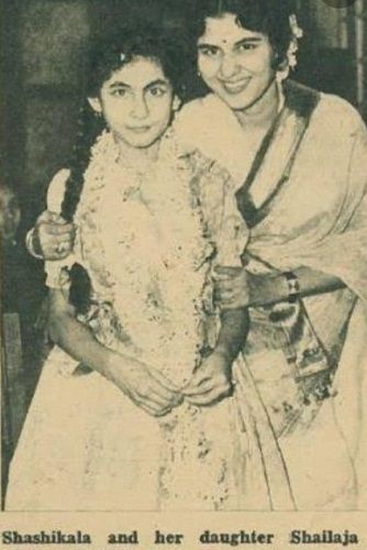 Shashikala with her daughter Shailaja