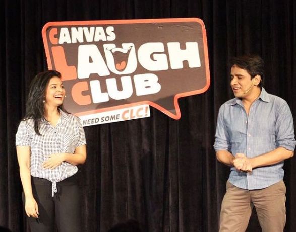 Ankita Shrivastav performing at Canvas laugh Club