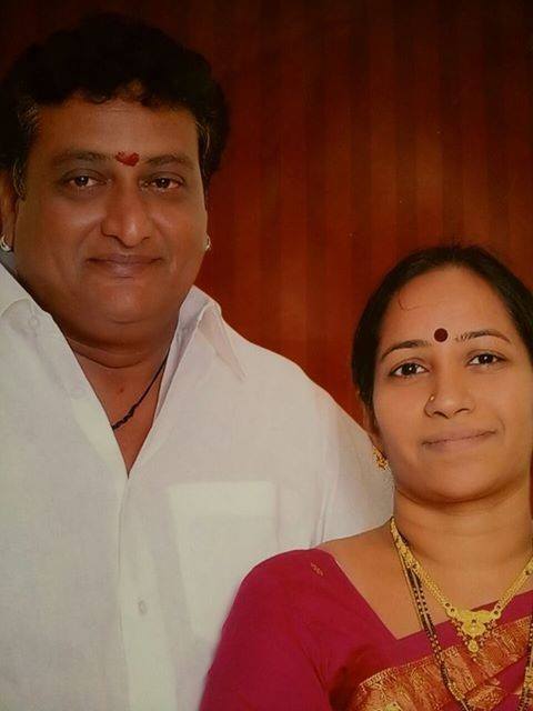 Prudhvi Raj with his wife 