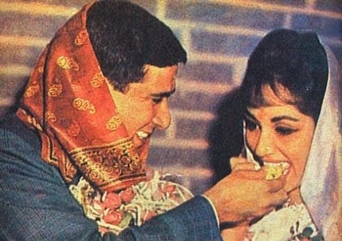 Sadhana with her husband, R K Nayyar