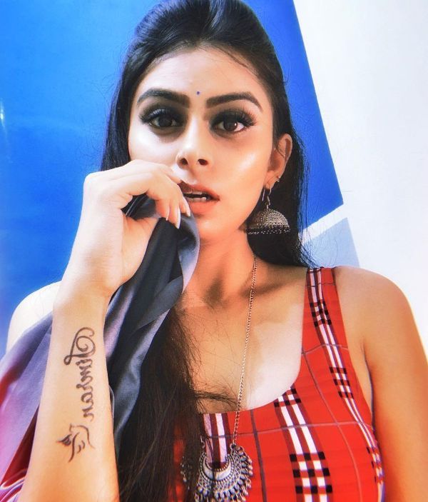 Simran Khan's tattoo on her right forearm