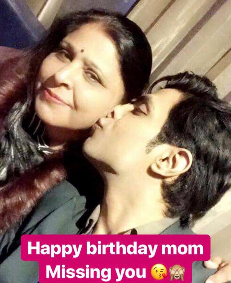 Tanmay Ssingh with his mother