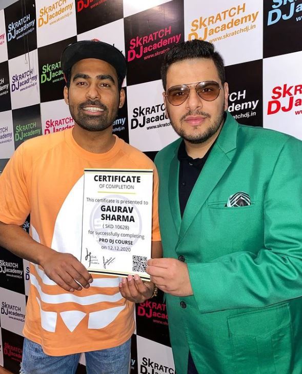 Gaurav Sharma certified as a DJ player
