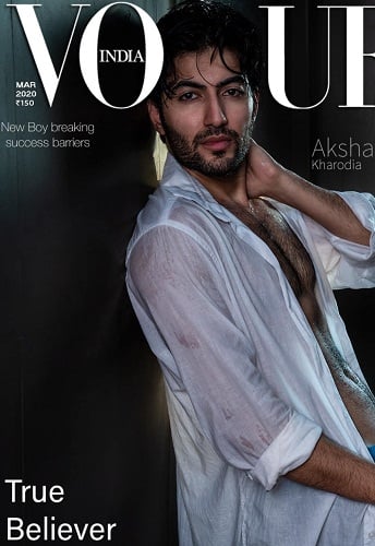 Akshay Kharodia featured on the cover of Vogue magazine