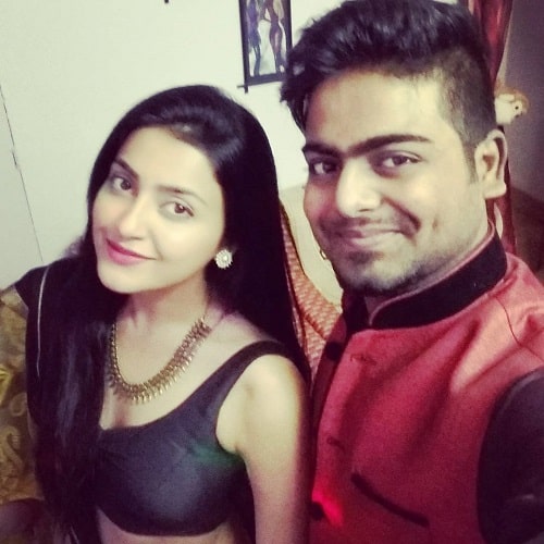 Avantika Mishra with her brother
