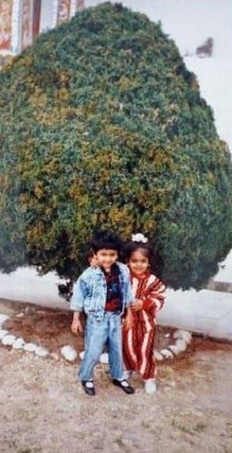 Avantika Mishra's childhood picture with her brother
