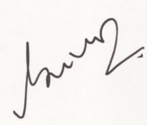 Javagal Srinath's signature