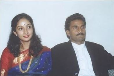 Javagal Srinath with his first wife, Jyothsna