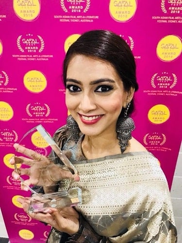 Pallavi Subhash with her SAFAL award