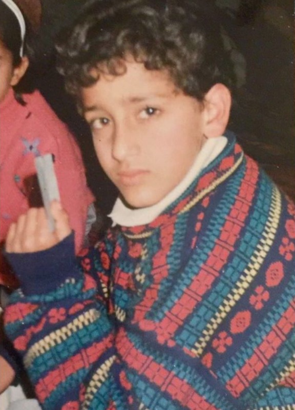 Qazi Touqeer in his childhood 