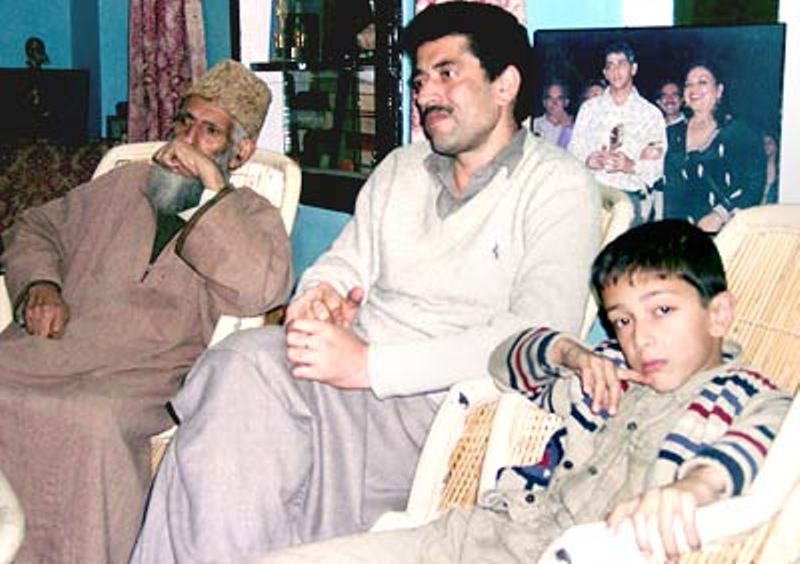 Qazi Touqeer with his uncle Qazi Rafi