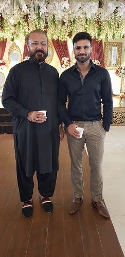 Rahim Pardesi with his father