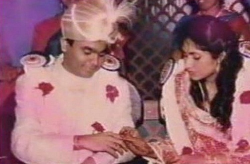 Saira Banu's wedding picture