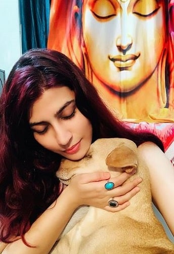 Sara Sharma and her pet dog