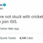 Taslima's tweet on Cricketer Moeen Ali in 2021