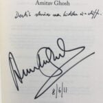 Amitav Ghosh's autograph