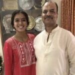 Ankita Raina with her father