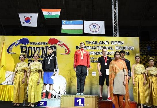Ashish Kumar in Thailand open kings cup international boxing tournament
