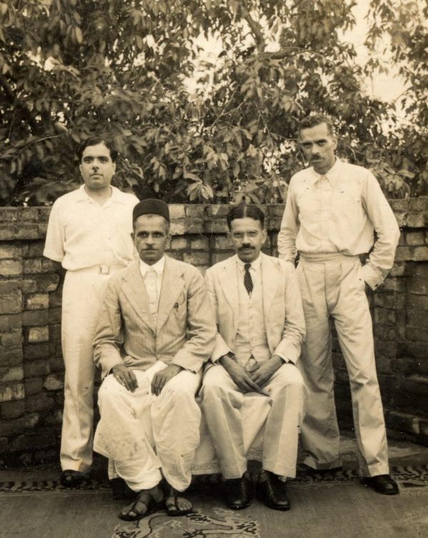 Gautam Benegal's grandfather standing in extreme right