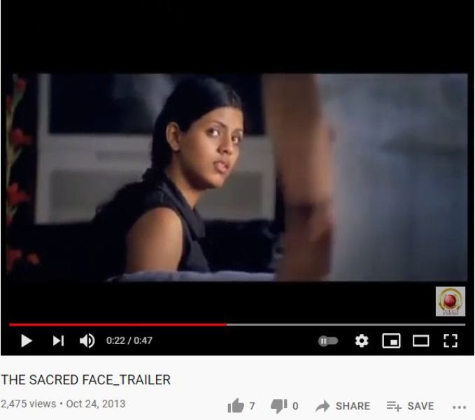 Ineya in short film 'The Sacred Face'