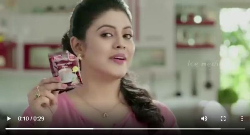 Ineya in the advertisment for Flubbers- Instant Coffee Mix